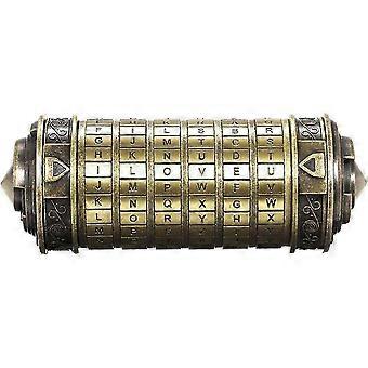Da Vinci Code Mini Cryptex Schlsser Metall Toys Schmuck Versteck Hochzeitsgeschenke Valentinstag Weihnachten Geschenk Passwort Vorhanden