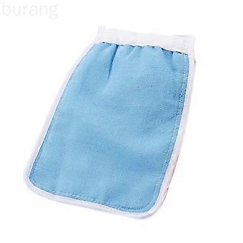 2-piece set of bath towels, gloves, shower gloves, rectangular shower towels, fingerless gloves, strong scrubbing face towels (random color)