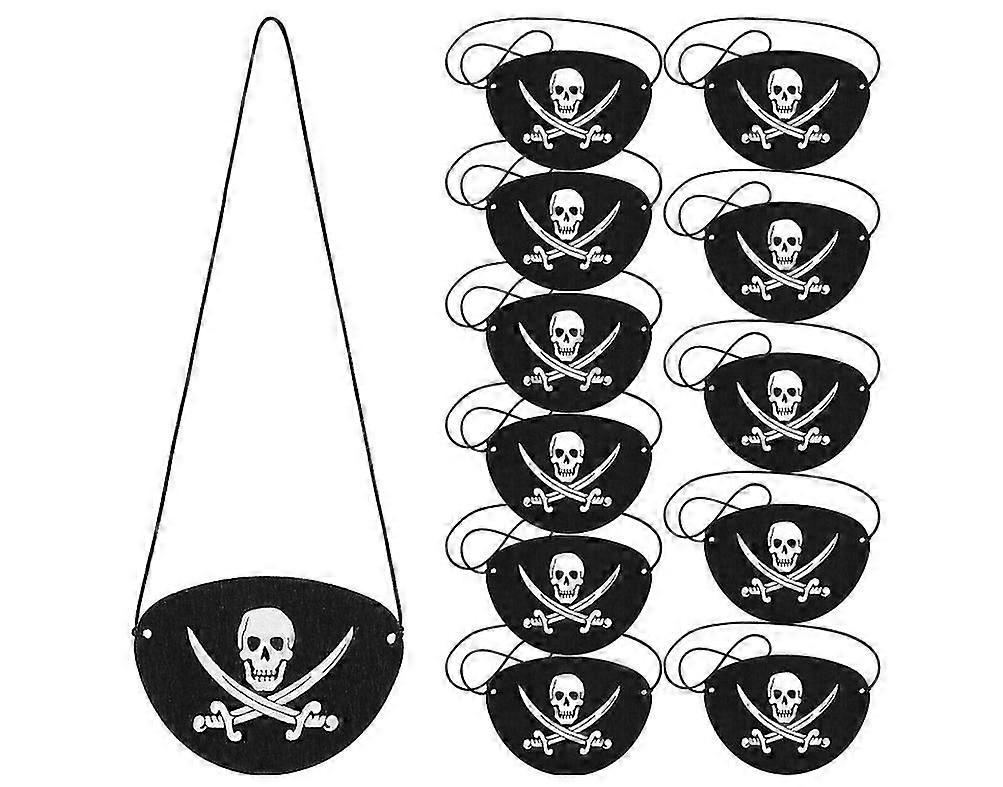 Pirate Eye Patch Black Felt Single