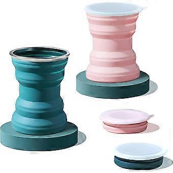 Collapsible Silicone Cup,silicone Collapsible Travel Cup Portable Coffee Mug With Lids, Larger Capacity 320ml Lightweight Travel Cup For Outdoor Campi