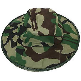 Udendørs Camouflage Hat Mesh Cover Mosquito Insekt Bug Net Face Camping Protector