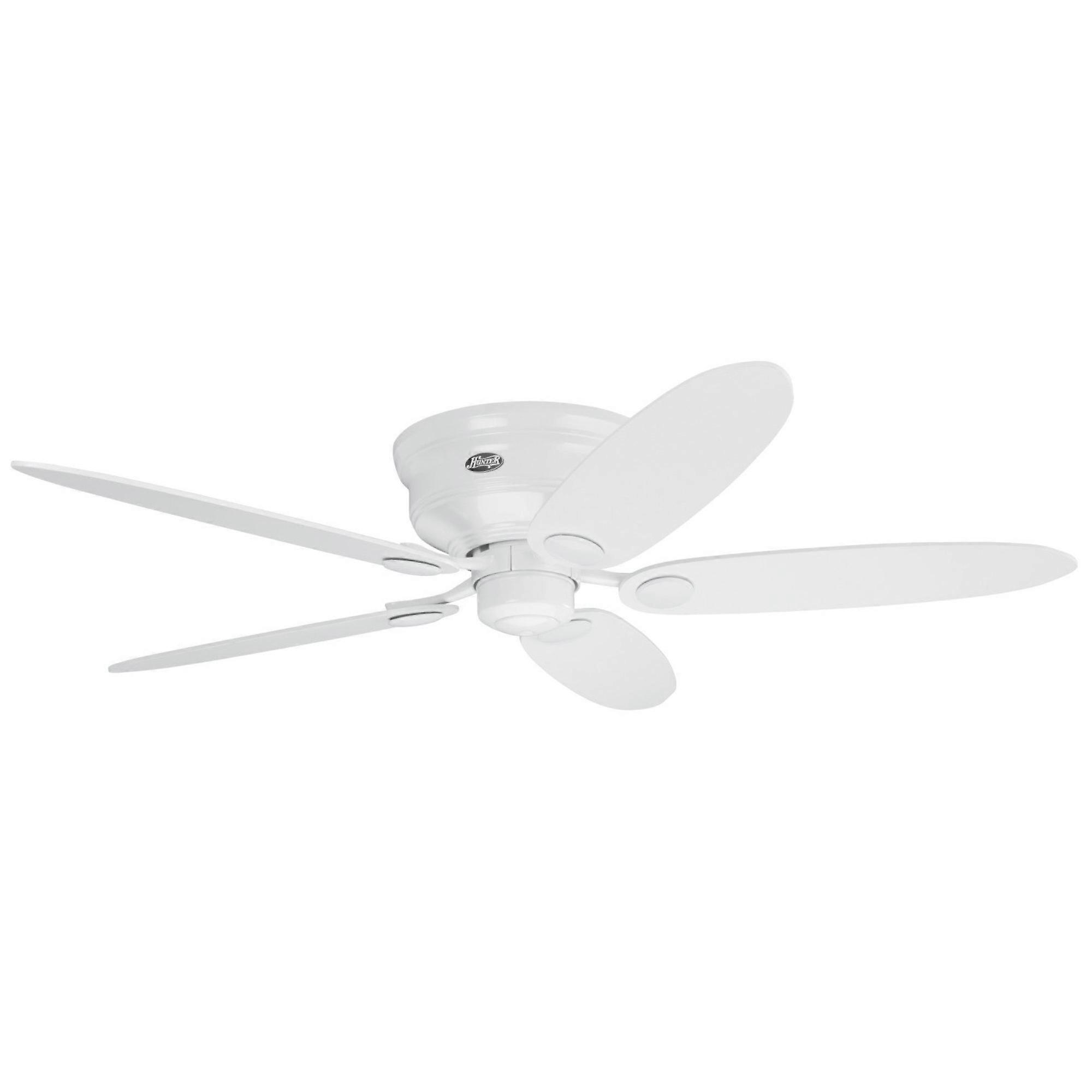 Plafondventilator Hunter laag profiel wit
