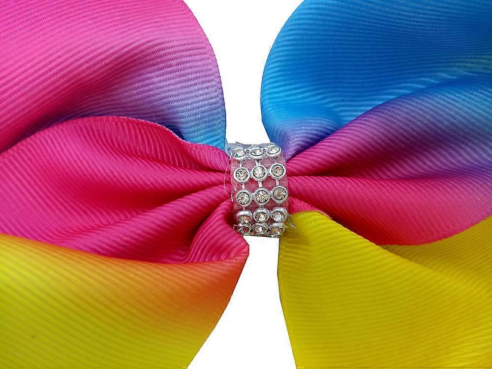 Extra large bubble flower bow hair clip