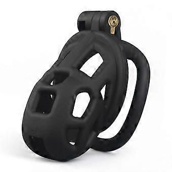 ZY6 Chastity Cage for Men with 4 Adjustable Arc Rings (42mm/45mm/48mm/52mm) for Fitness Training and Locking Security