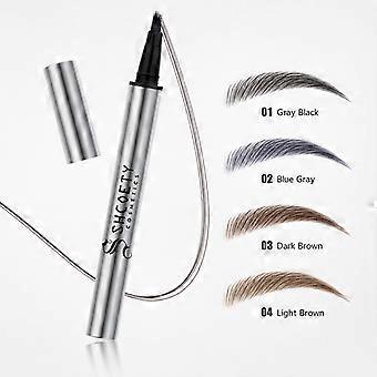 Waterproof Micro-Fork Tip Eyebrow Pen, Smudge-Proof Fine Line Brow Pencil for Natural Defined Long-Lasting Brows