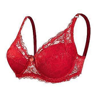 European And American Underwear Thin Cotton Cup Large Size Lace Bra Adjustment Shape Side Breast Womens Underwear-shiz