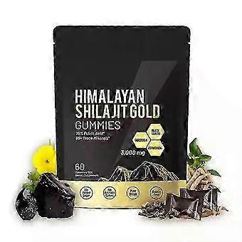 Himalayan Shilajit Gold 60 Counts Nutrition Gels & Chews, Ginger, Black Muesli-mlnt1_G
