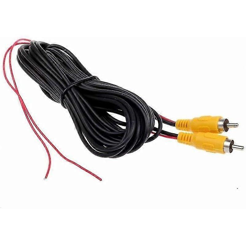 6M video cable extension rca jack cable phono plug connector plug compatible with reversing car detection wire red