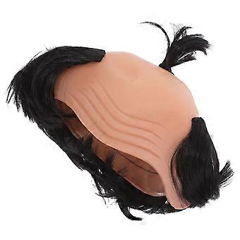 Perruques de mulets Drôles de cheveux Perruques Parodie chauve Perruque Scientifique Perruque chauve Peigne Perruque Chevalier Chauve Perruque