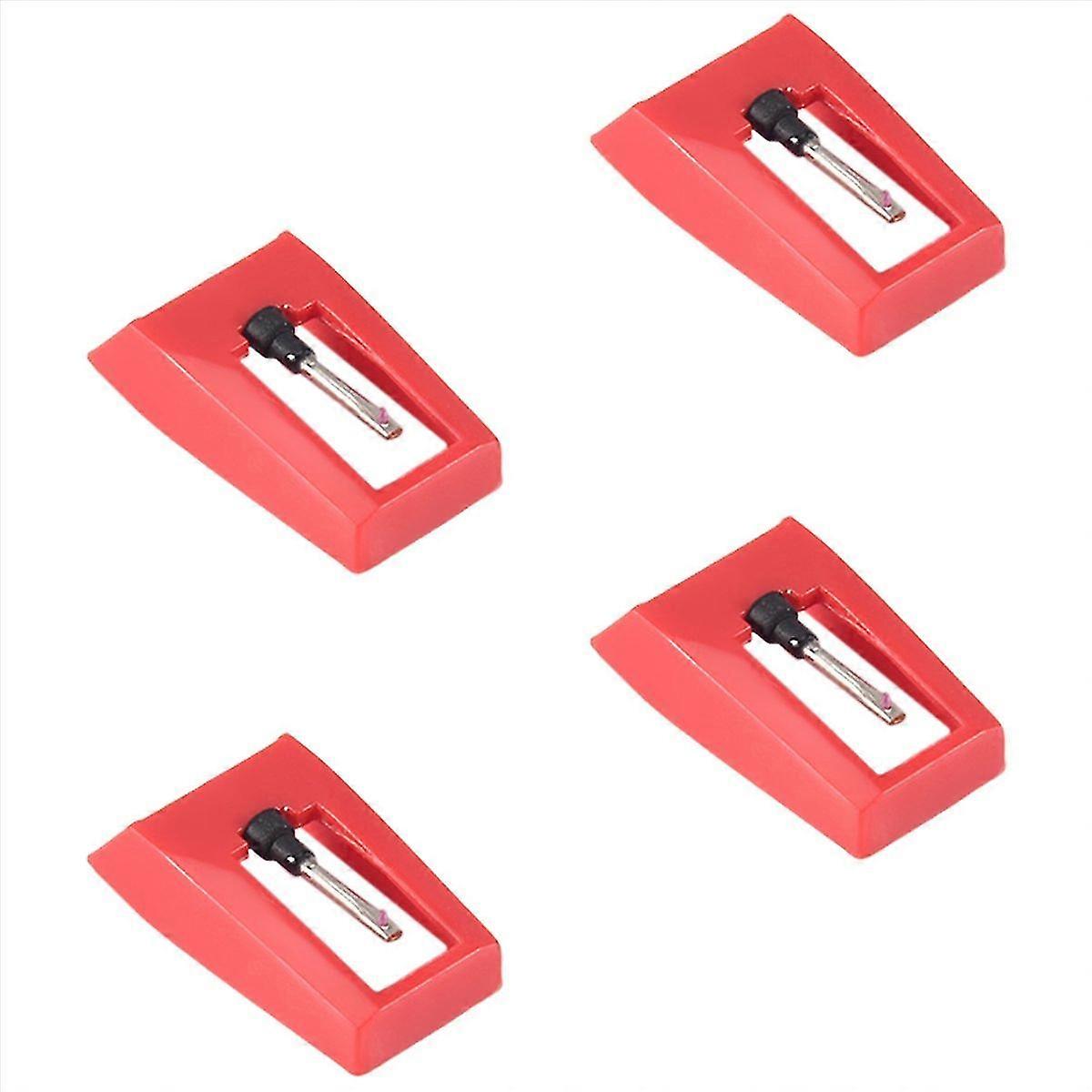 4 Pcs Record Player Needles, Universal Replacement Stylus Needles compatible with Vinyl Record Player