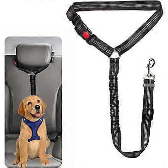 Dog Car Seat Belt - Adjustable dog car seat belt, suitable for puppies, small dogs, medium dogs, and large dogs, with shock-absorbing padding, a spec