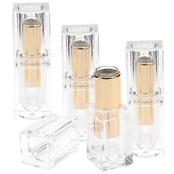 Herbruikbare lippenstifttube, kleine draagbare containers voor doe-het-zelf, 8 stuks, transparant