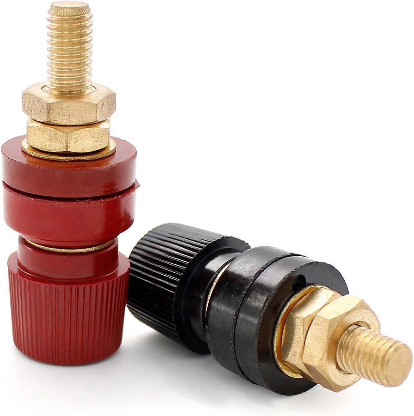 2 Pcs Binding Post, M8 Thread Junction Post Connector, Type 555 Binding Post Female Socket Brass, Can Be Used