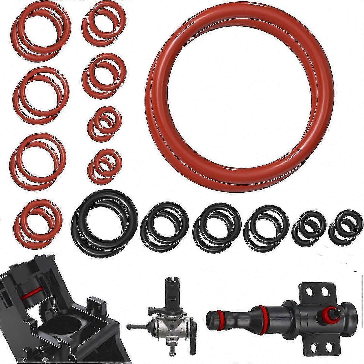 Silicone O-Rings 30-Pack Compatible with Coffee Machine Valves Brewing Seals