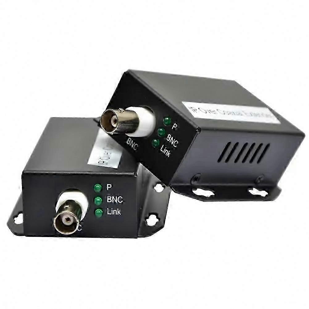 Ethernet Over Coax Extender Kit, 1 Pair HD EOC Network Extender for Security CCTV Cameras