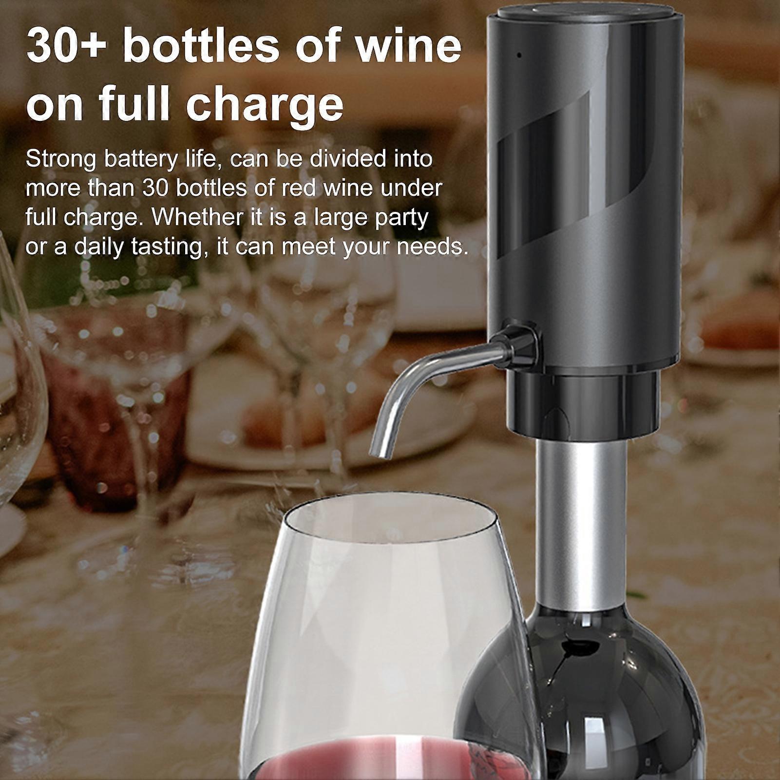 One Touch Wine Dispenser Powerful Wine Pourer for Quick Decanting