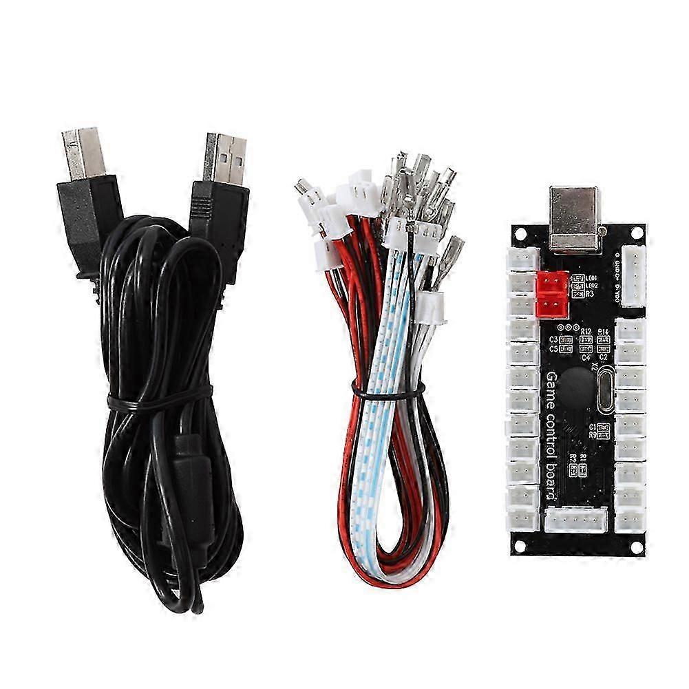 Arcade Game USB Encoder Controller with Acrylic Crystal Case compatible with Raspberry Pi and PC Mainframe882C