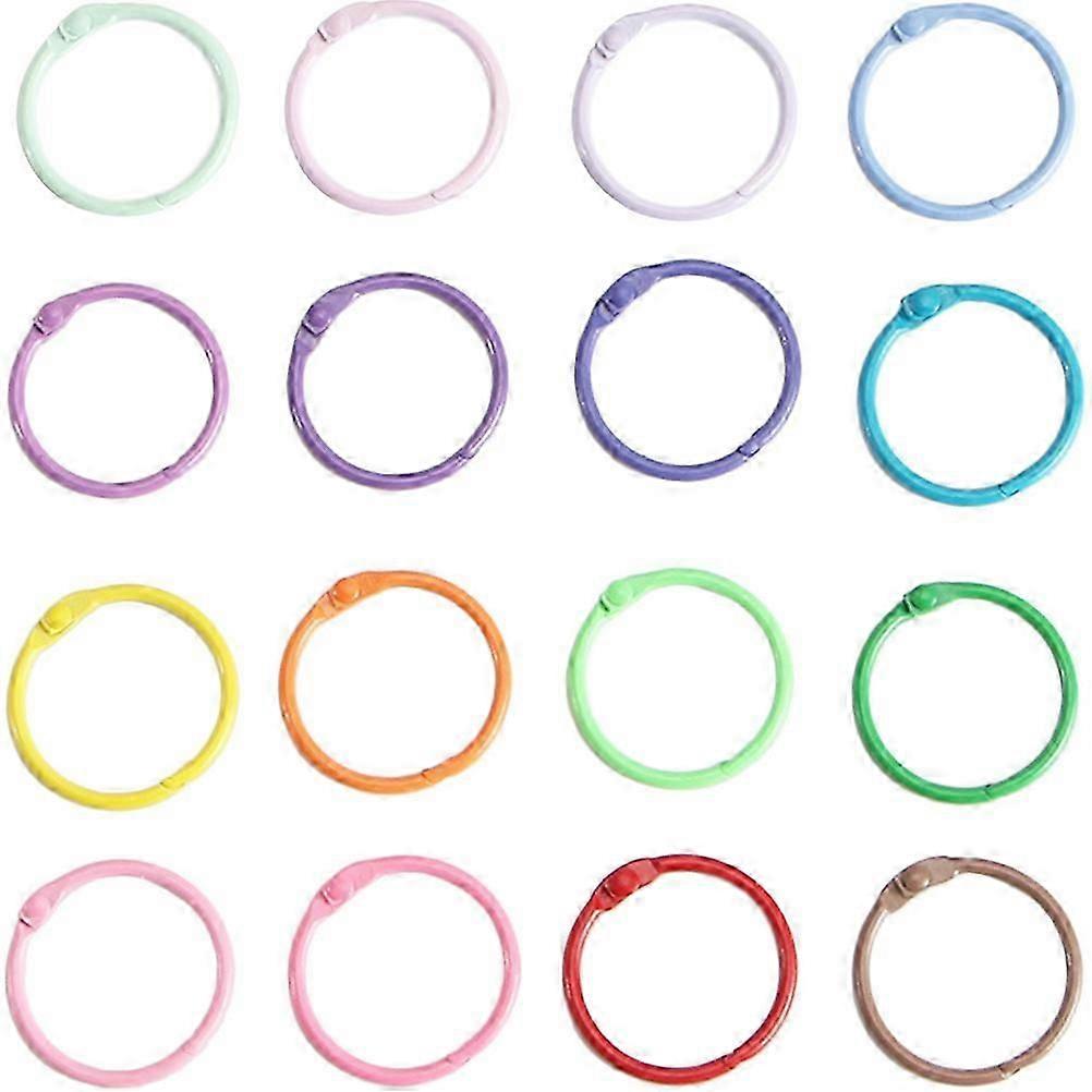 50Pcs Multi-function Key Rings Daily Use Key Chains Reusable Book Rings Book Accessory