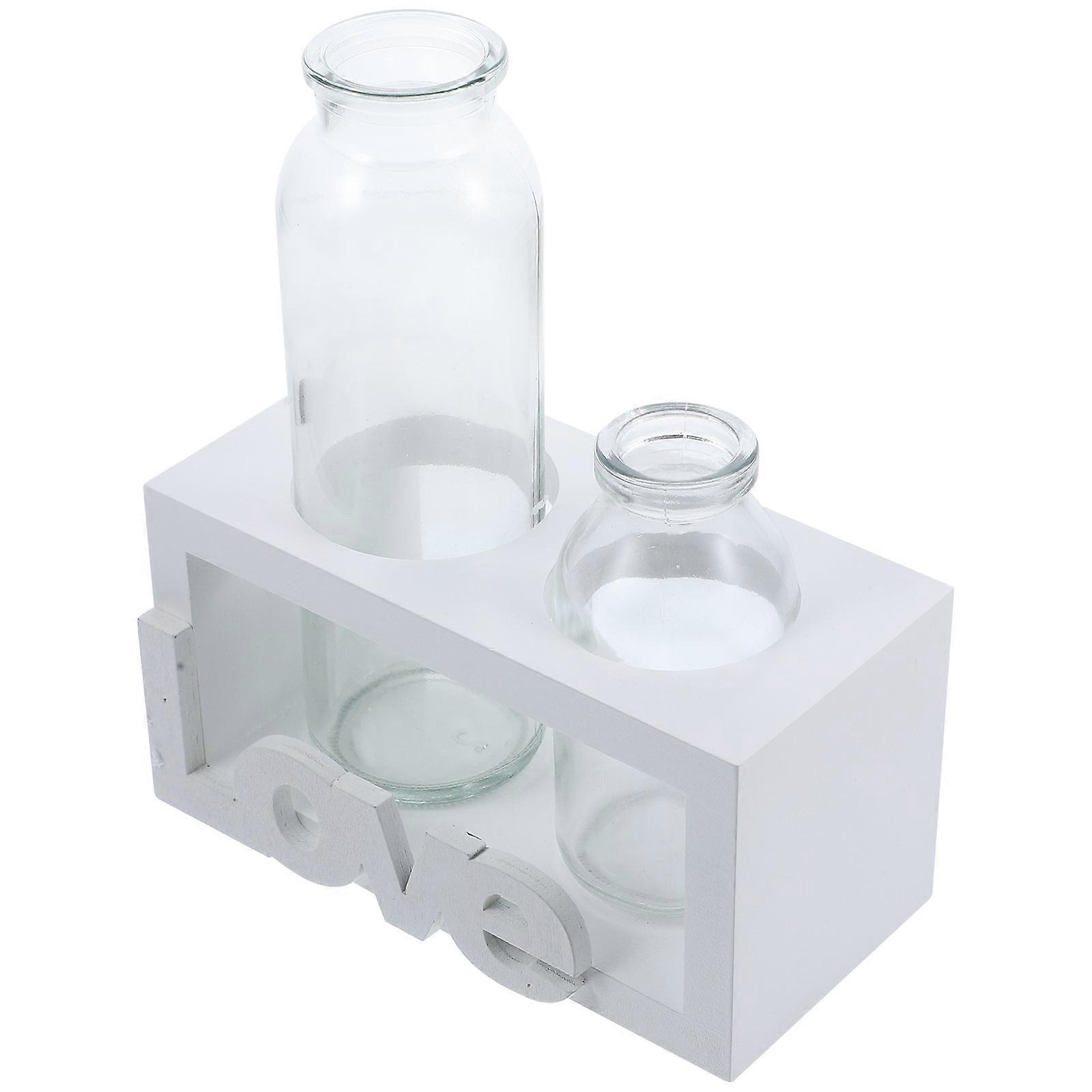 Flower Vase Creative Desktop Hydroponic Planter 1Set
