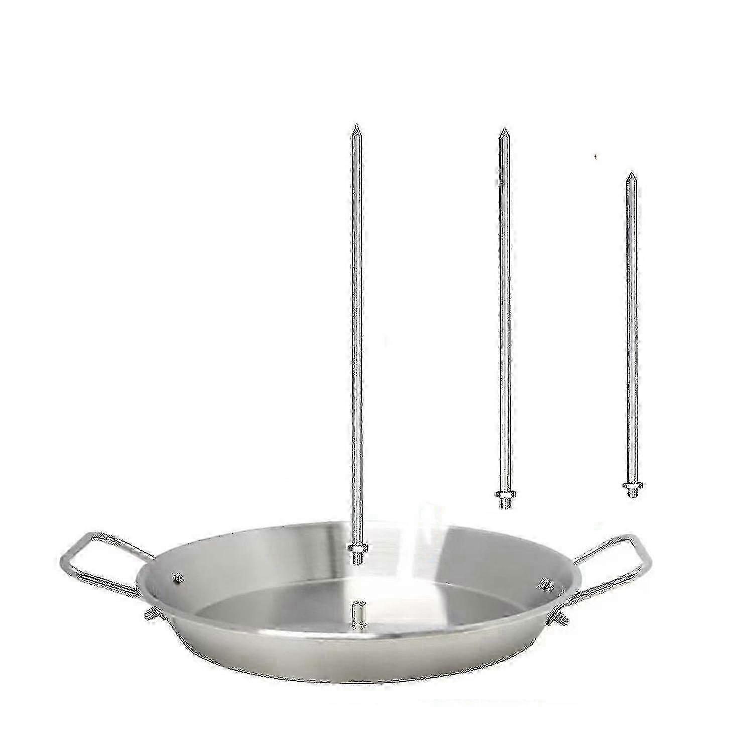 3-Spike Vertical Gyros Grill Stand compatible with BBQ Cooking