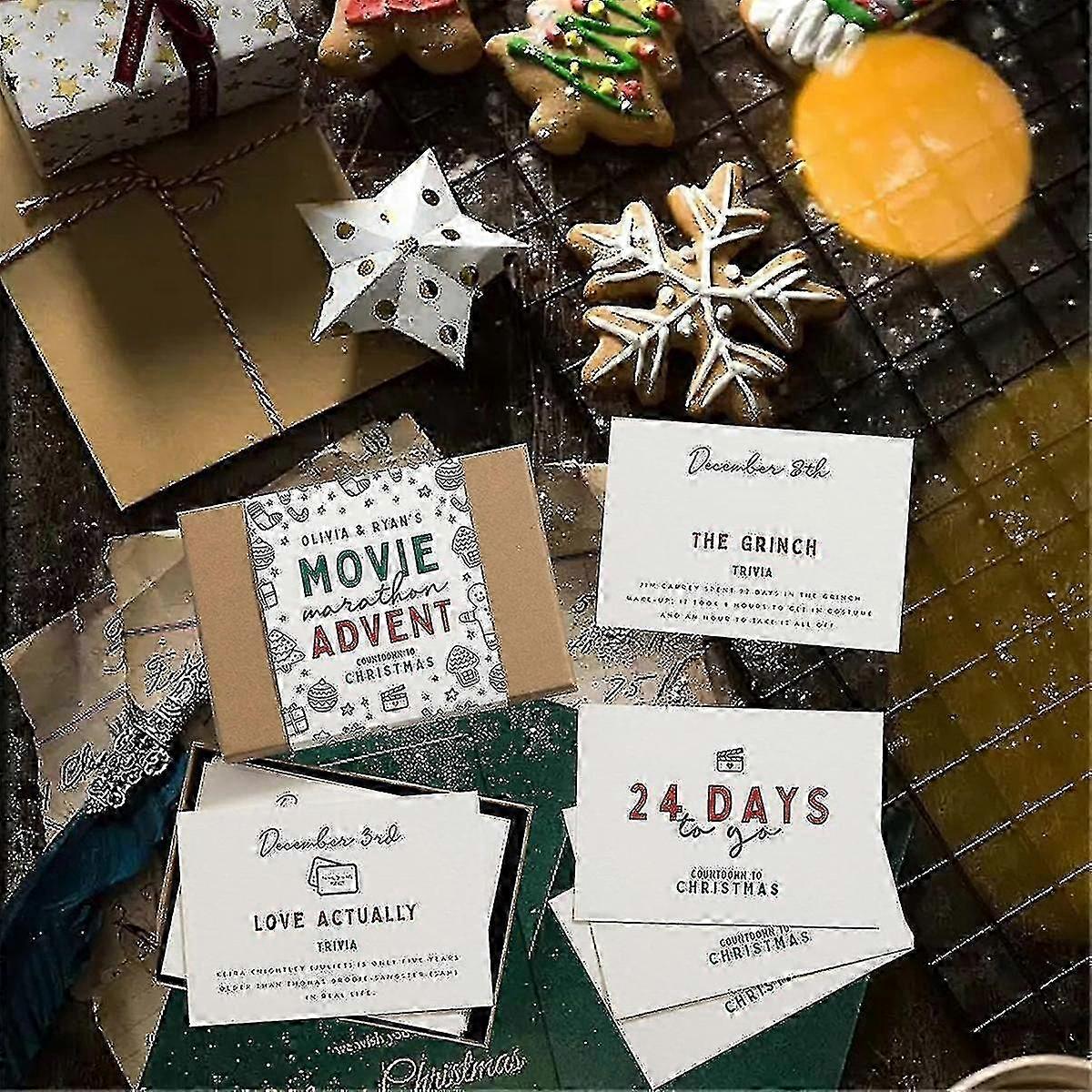 24-Day Christmas Countdown Cards