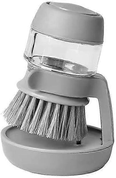 Kitchen Brush with Storage Stand Holder,Grey