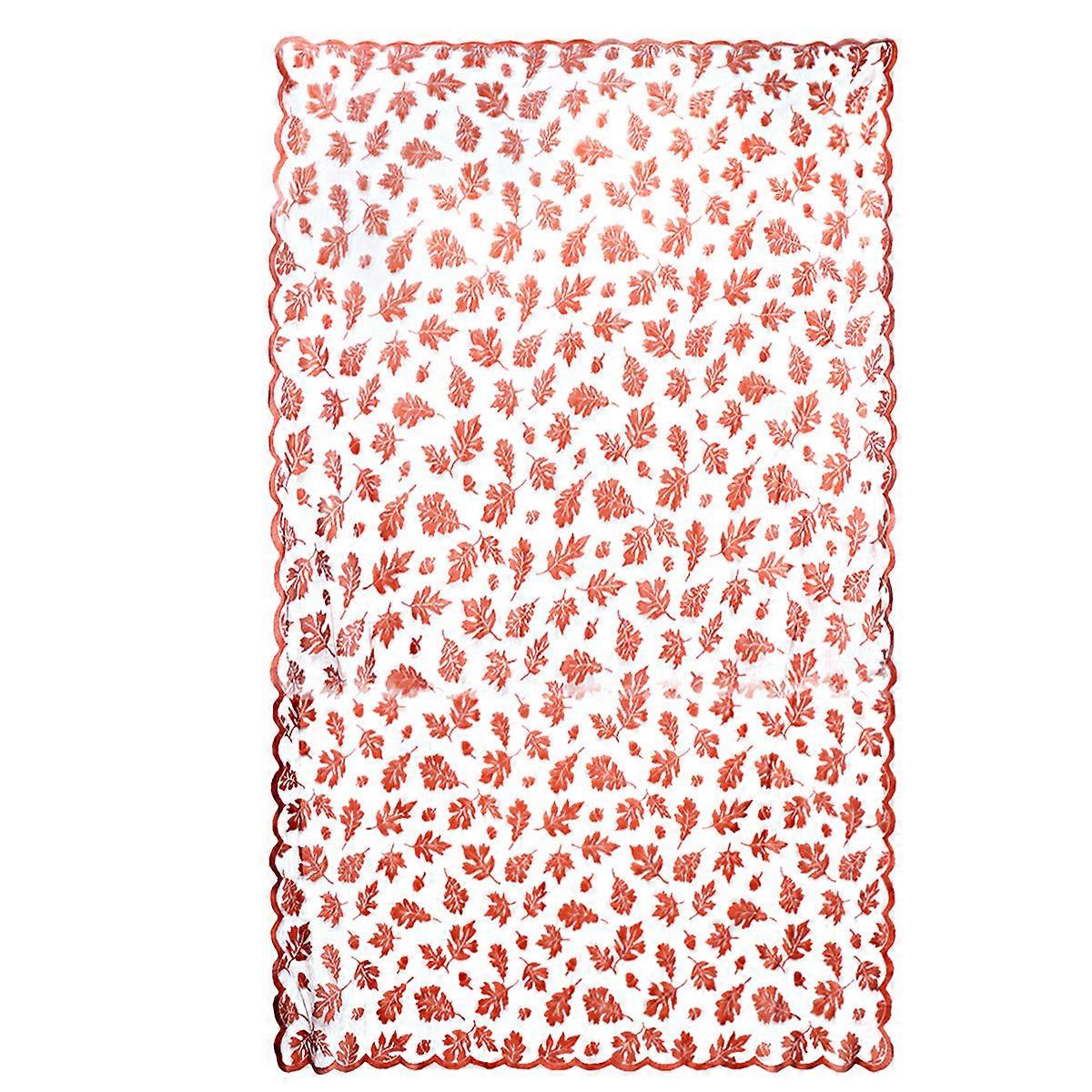 Lace Table Cloth Maple Leaf Pattern for Table Decor 3Pcs Set