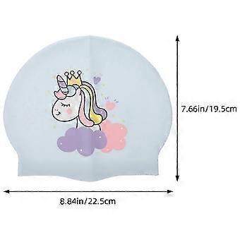 Silicone Unicorn Swimming Cap Cartoon Design for Swimming Use OCS