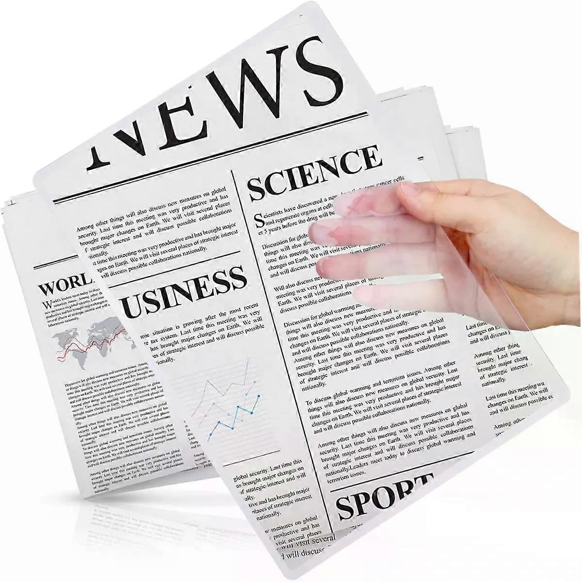 A4 Magnifying Sheet 300mm X 210mm Pvc Page Reader