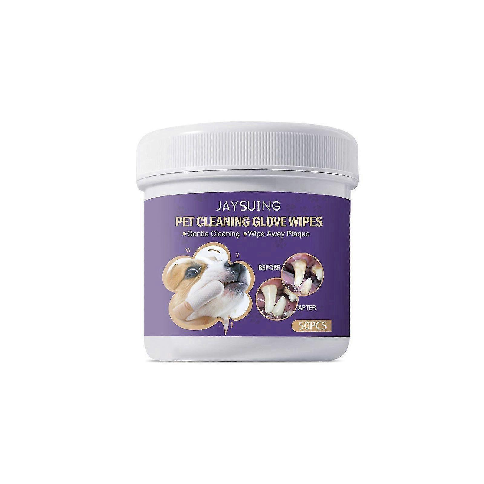 Individually Wrapped Pet Face Cleaning Glove Wipes