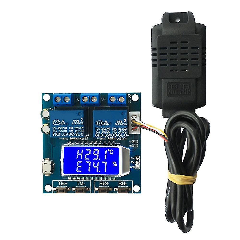 Humidity Temperature Controller Lcd Digital Dual Output Automatic Constant Regulator Board