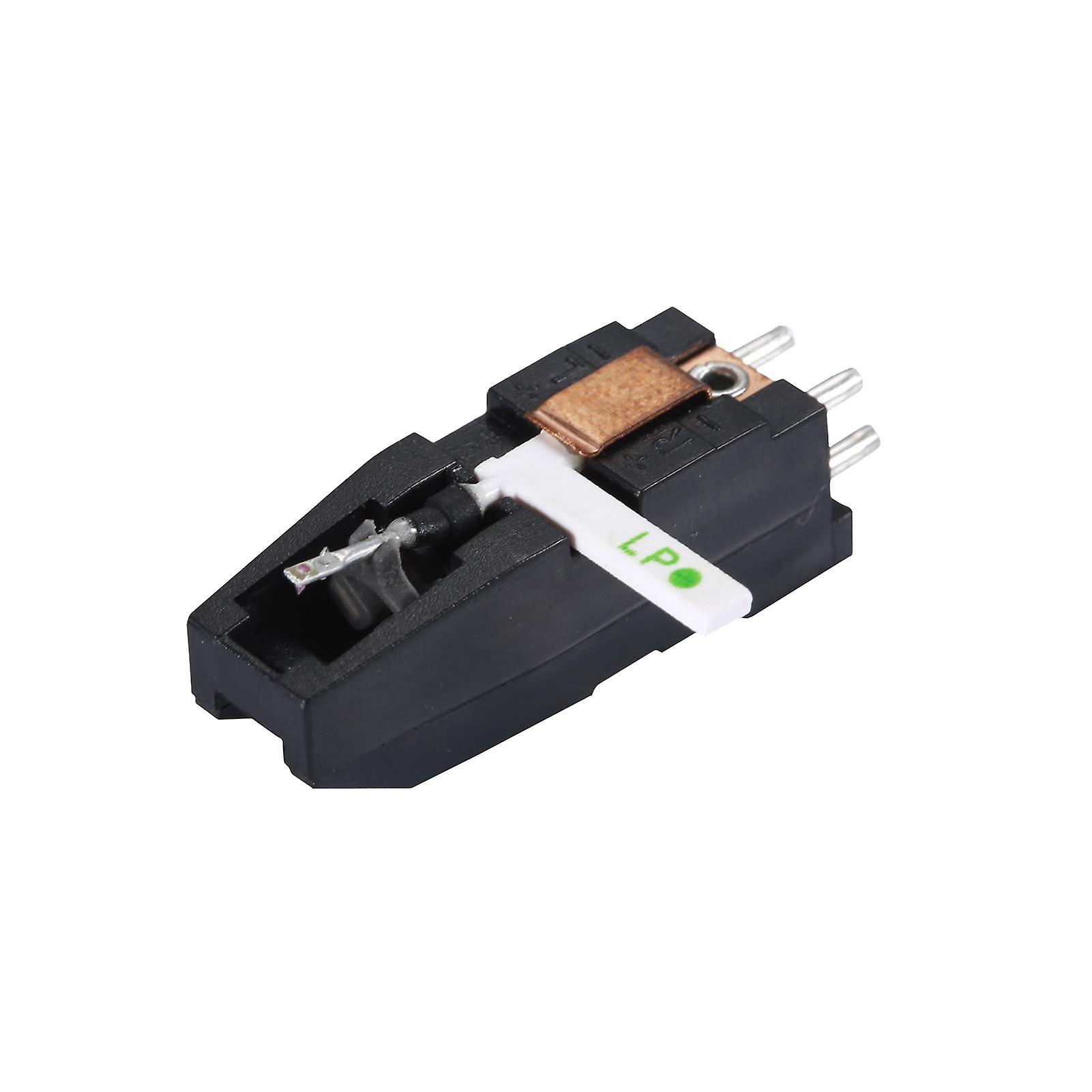 Turntable Phonograph Dual Stereo Cartridge with Red Ruby Sapphire Dual Side Stylus Needle for