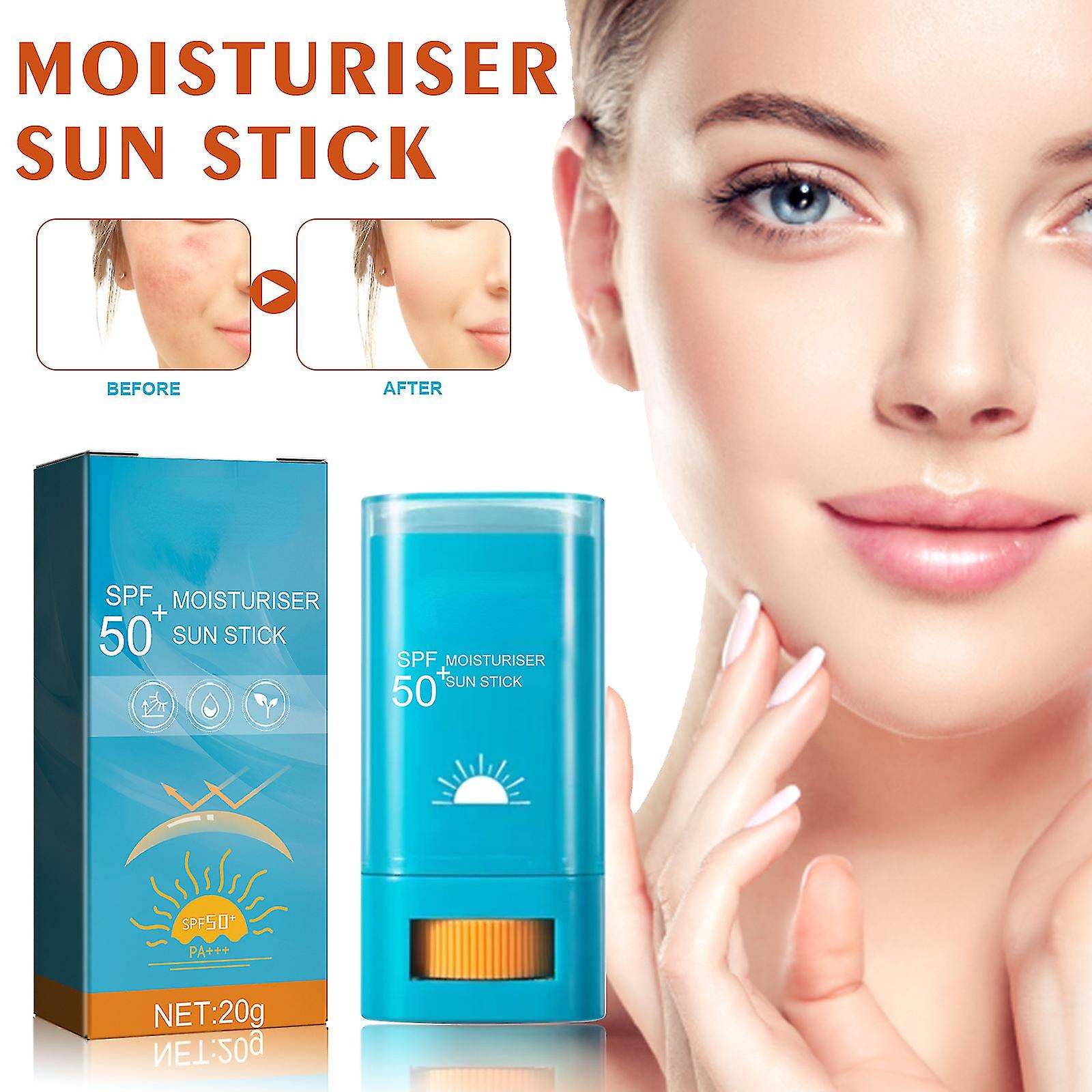 SPF50 مرطب عصا واقية من الشمس ، عصا واقية من الشمس المعدنية للبشرة الحساسة ، واقي من الشمس مقاوم للماء للجسم