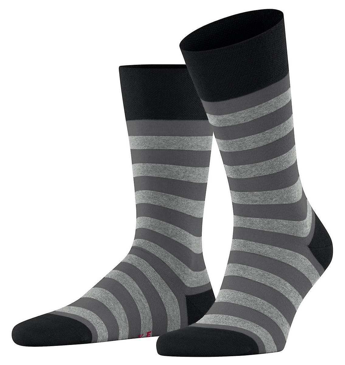Falke Sensitive Mapped Line Socks - Black
