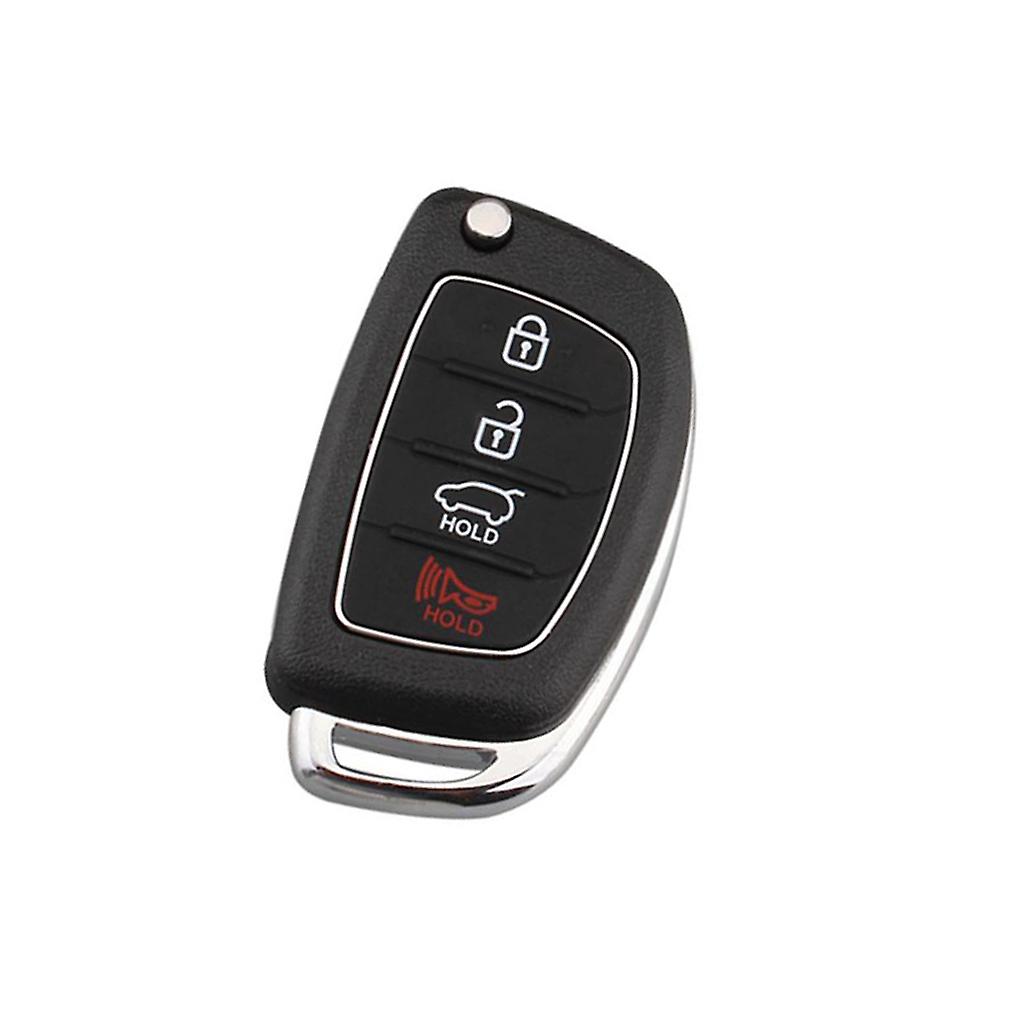 4 Button Remote Fob Key Case & Blade For Hyundai i10 i20 i30 i35 i40 Genesis