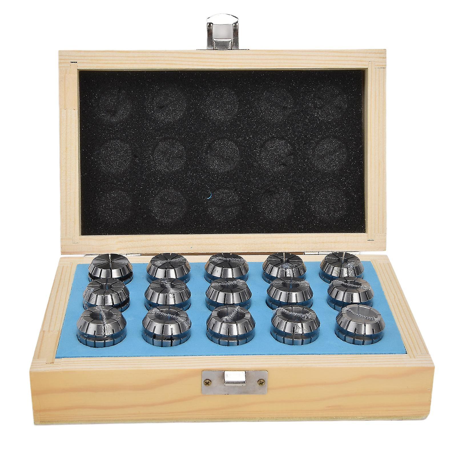 15Pcs Er25 Spring Collet High Accuracy Carbon Steel Chuck Cnc Engraving Machine Parts 216mm