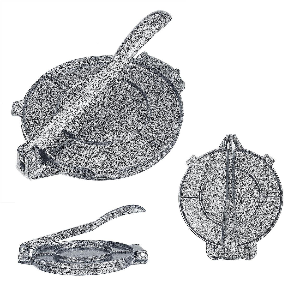 8" Aluminum Foldable Kitchen Press Maker For Flour, Corn, And Meat Baking