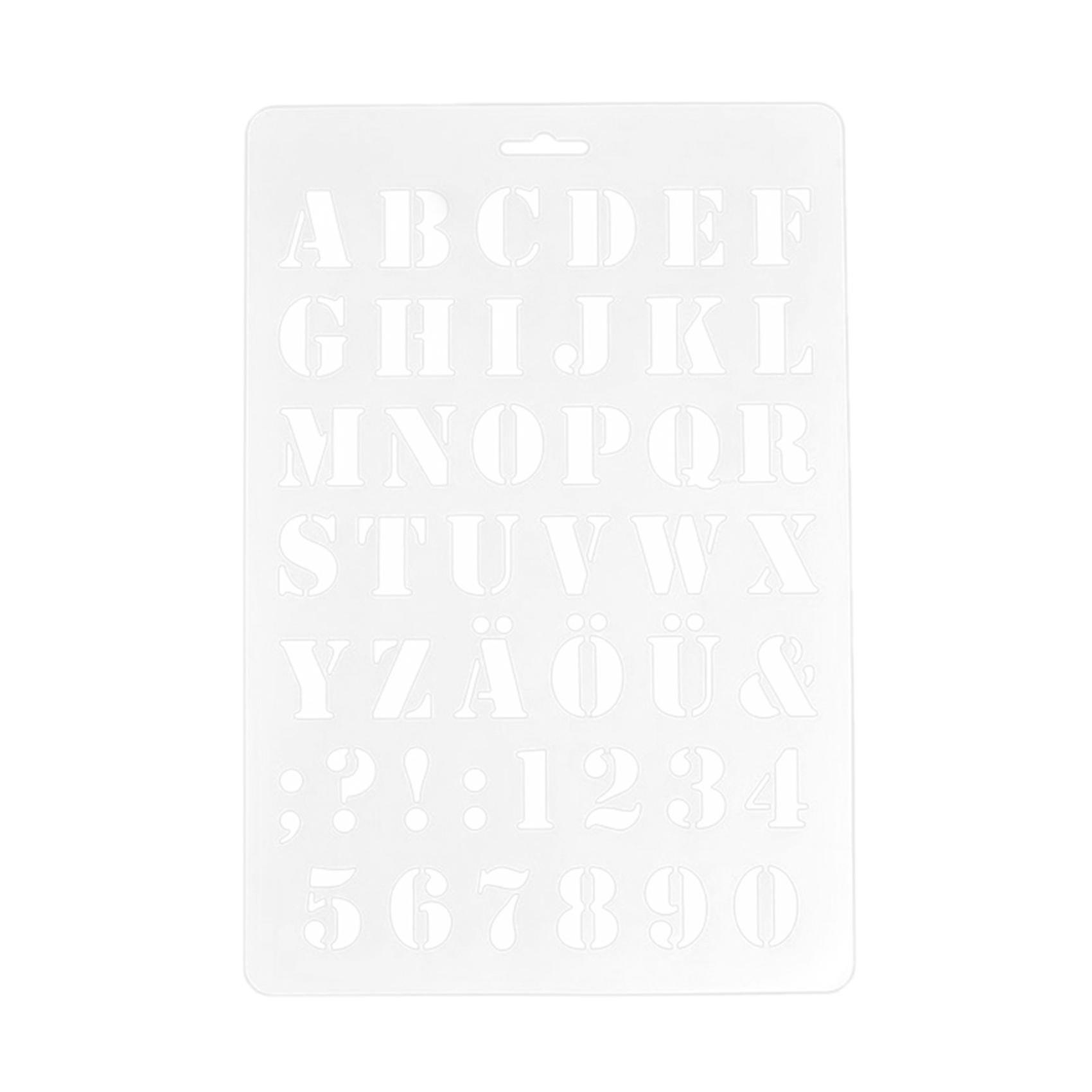 Lettering Stencils, Letter And Number Stencil, Painting Alphabet And Number Stencils(#1)