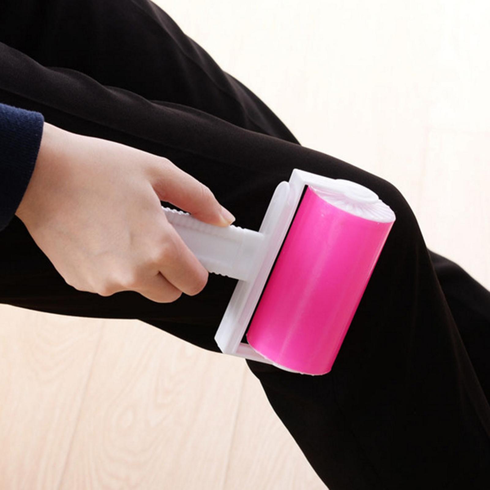 Handheld Lint Roller Cleaner Wałek do kłaczków Zmywacz do włosów z osłoną na ubrania Szczątki włosów dla zwierząt domowych