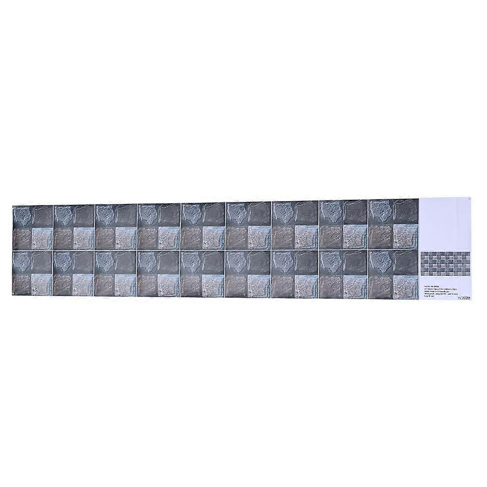 Waterproof Self Adhesive Wall Tile Sticker Peel Stick Decor for Bathroom Kitchen Background