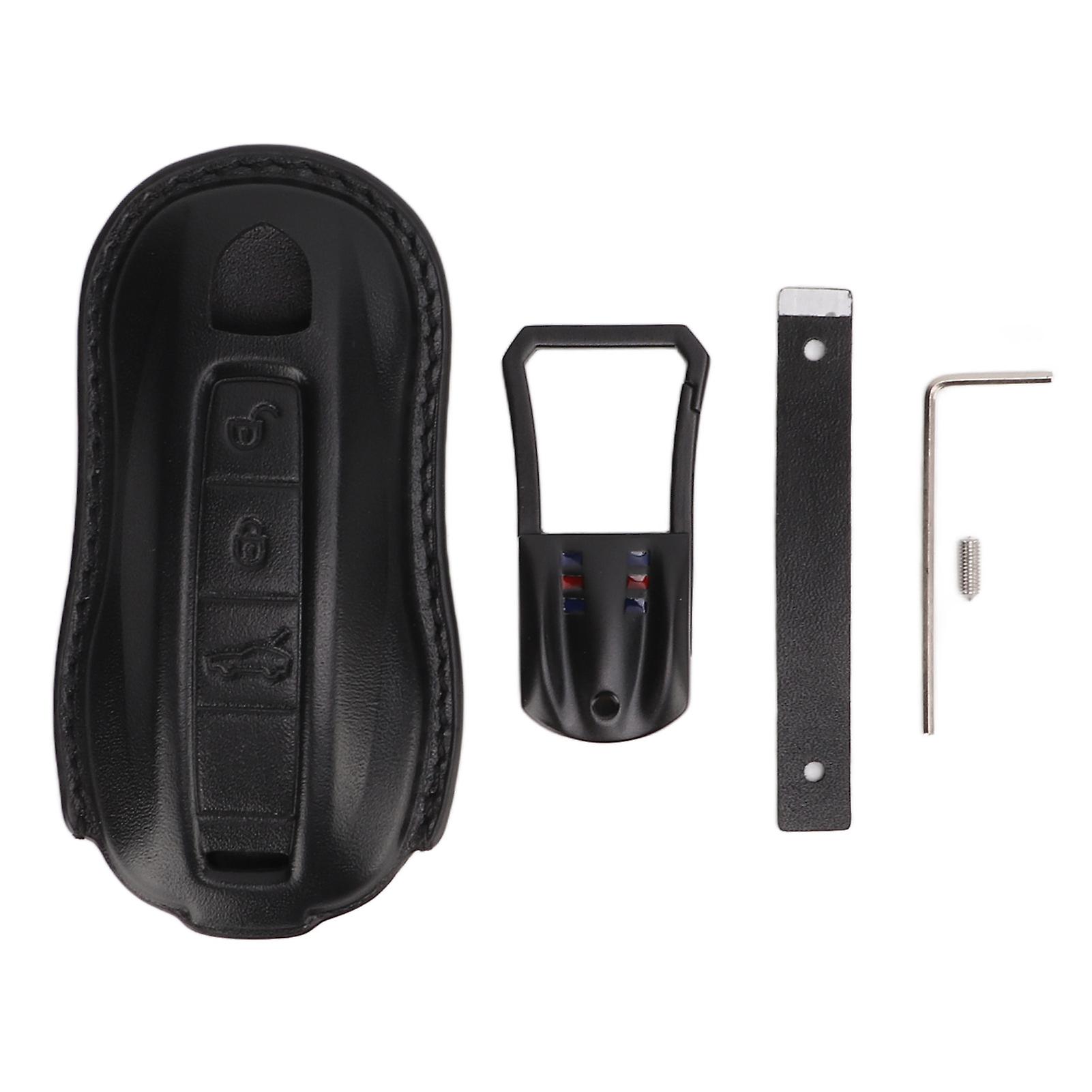 Leather key shell for Panamera replacement case durable cover