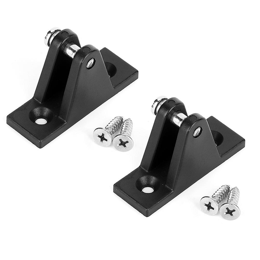 2pcs Deck Hinge Mount Top Fitting Boat Cover Canopy Base with Installation Screws