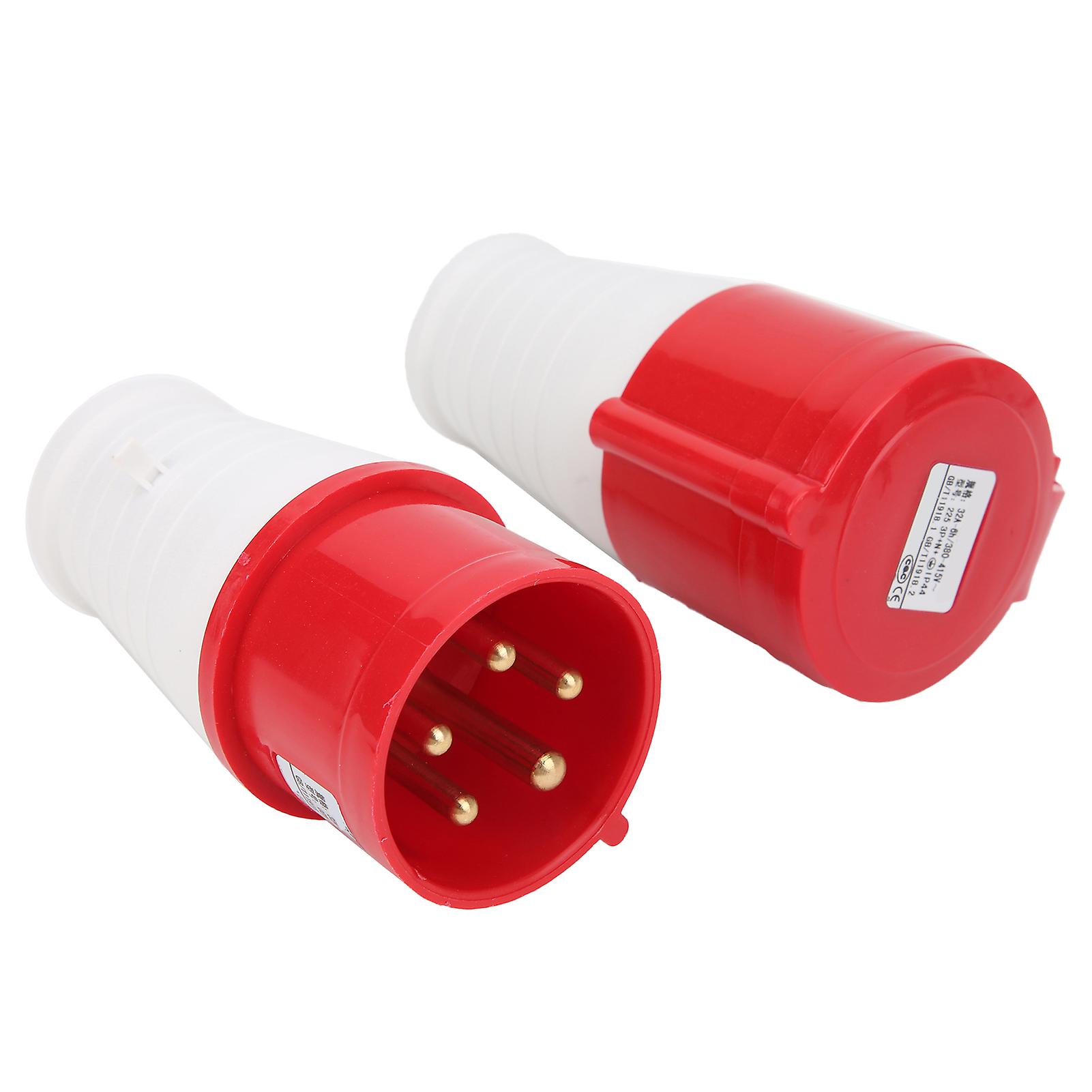Waterproof 5-Pin Industrial Socket - PA66, Nickel-Plated, Secure Grip, Multi-Use