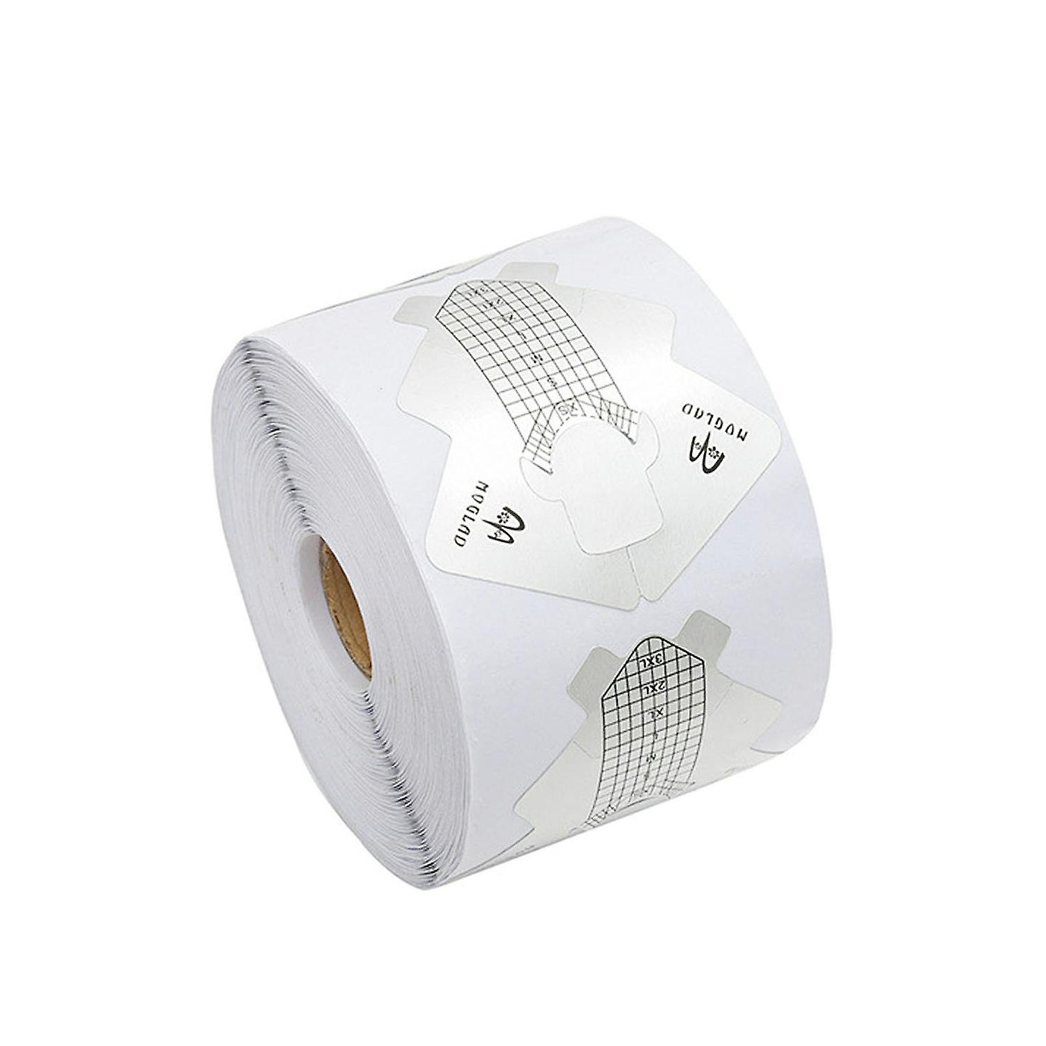 Ouzhan 1 Bag/Roll Nail Tips Guide Self-adhesive Dustproof Moisture-proof Non-deformable Fish Shape