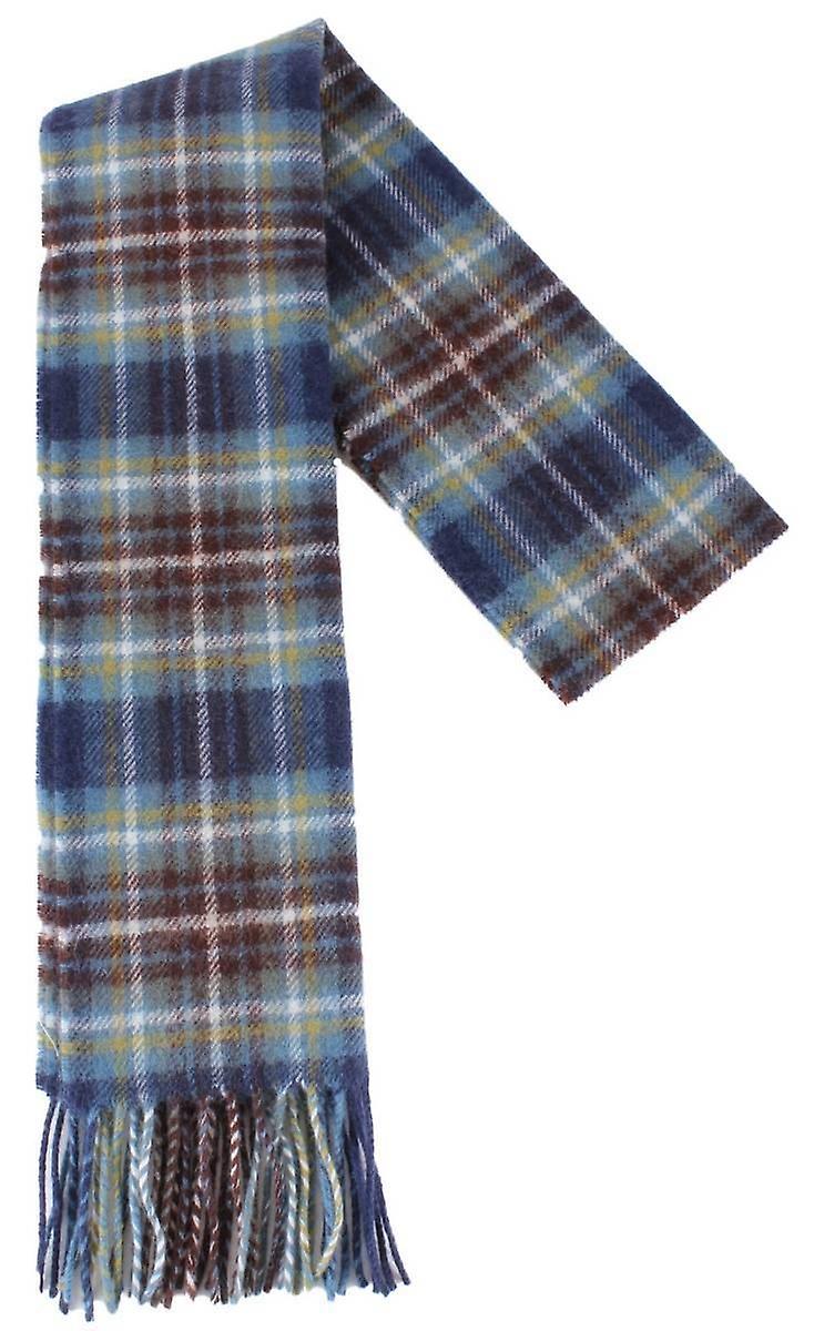 Locharron of Scotland Holyrood Modern Lambswool Scarf - Blue/Navy/White