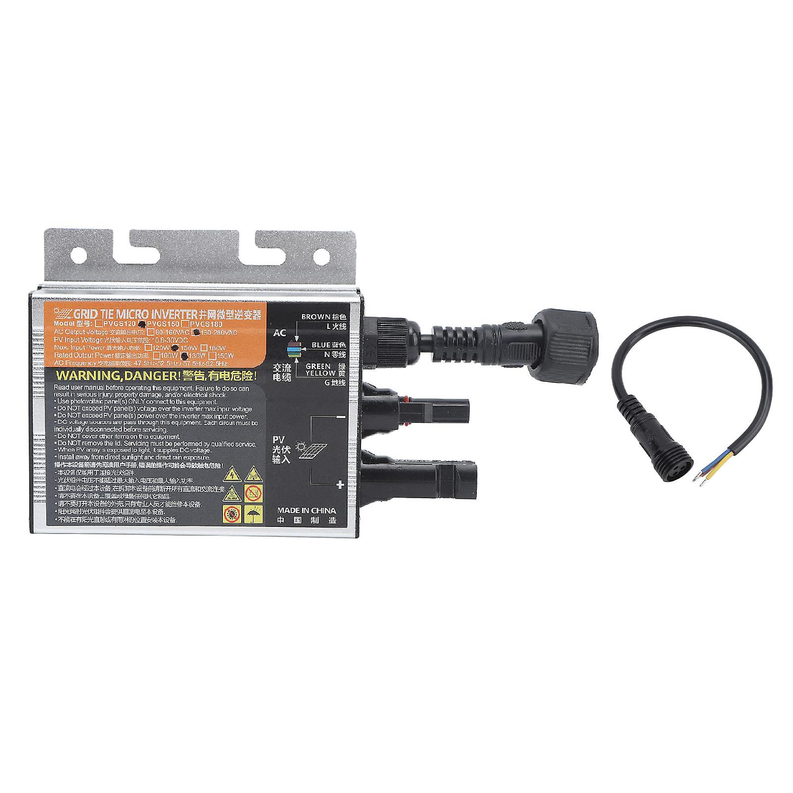Solar Grid Tie Micro Inverter 350W Pure Sine Wave Inverter Voltage Current Temperature Protection AC220V