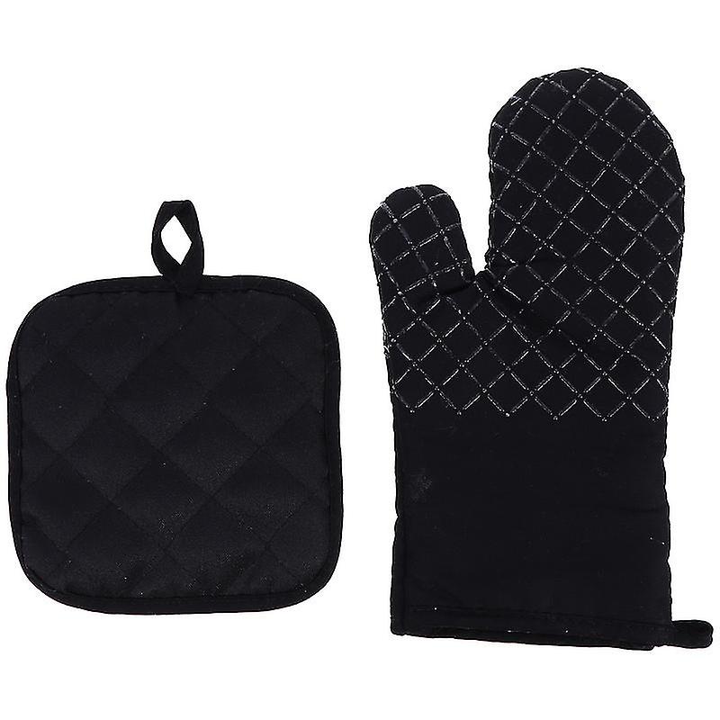 1set Oven Mitts And Pot Pad