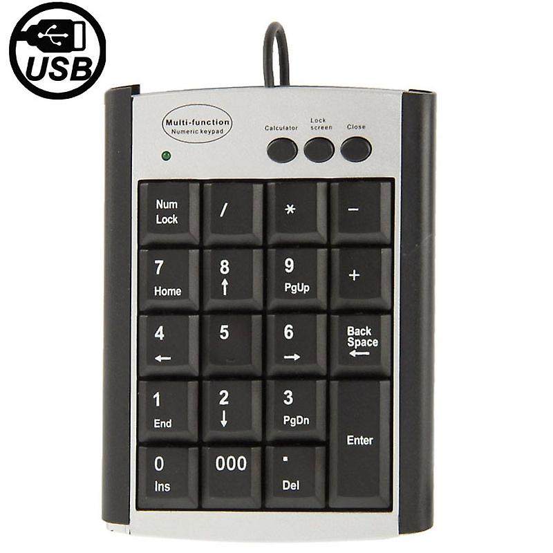 USB Multi Function Keypad with 19 Keys