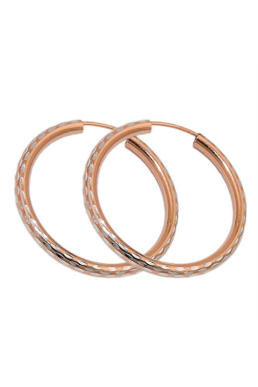 Hoop Earrings Redgold-plated Silver 925 - Gl93645