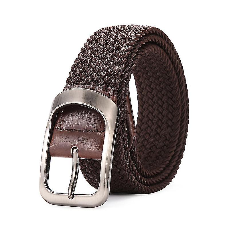 Pánske plátené opasky elastické tkané viacfarebné pletené opasky